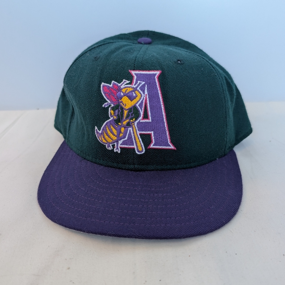 Vintage New Era 5950 Augusta Green Jackets Minor League Baseball Cap Sz 7 1/8
